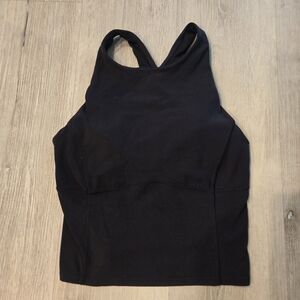Lululemon Black Padded Sports Bra Tank Womens Size 4